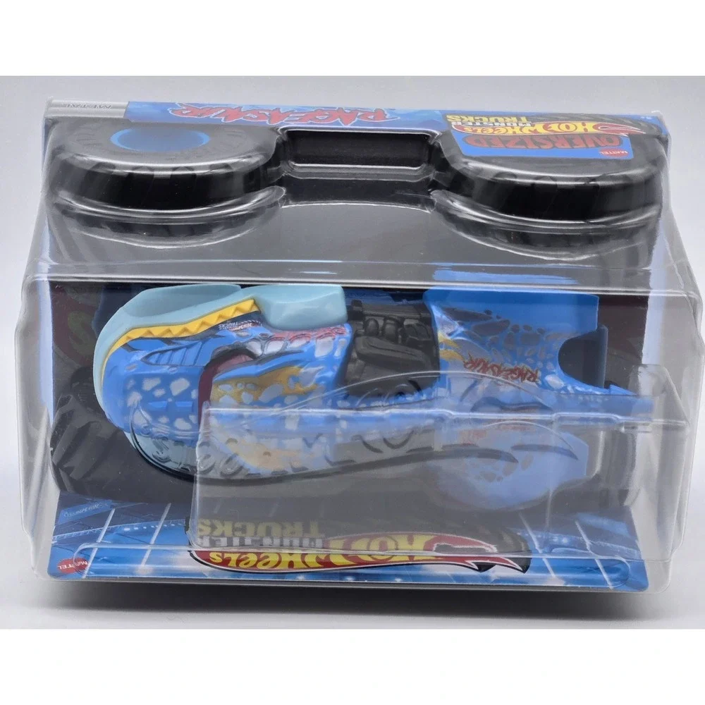 Hot Wheels Monster Trucks Rageasaur 1:24 Oversized Blue‎ Dino Diecast New